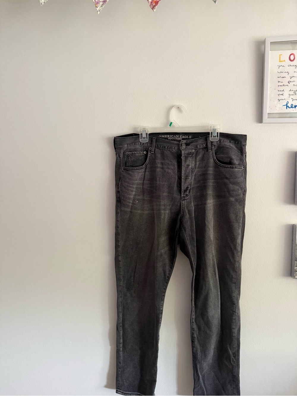 American Eagle Outfitters High Rise Jeans - Washed Black